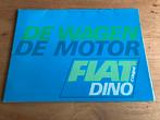 Fiat Dino 2000 Coupé Nederlandse Brochure, Gelezen, Ophalen of Verzenden
