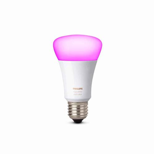 Philips Hue E27 White and Color Ambiance lamp, Huis en Inrichting, Lampen | Losse lampen, Zo goed als nieuw, Led-lamp, 60 watt of meer