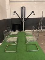 4 transparanten ikea stoelen, Tuin en Terras, Ophalen, Gebruikt