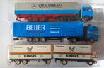 3 x Mercedes benz truck 1:87, Ophalen of Verzenden, Zo goed als nieuw, Bus of Vrachtwagen