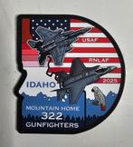 322 Squadron 'Gunfighters'  badge, Verzamelen, Luchtvaart en Vliegtuigspotten, Ophalen of Verzenden, Nieuw, Patch, Badge of Embleem