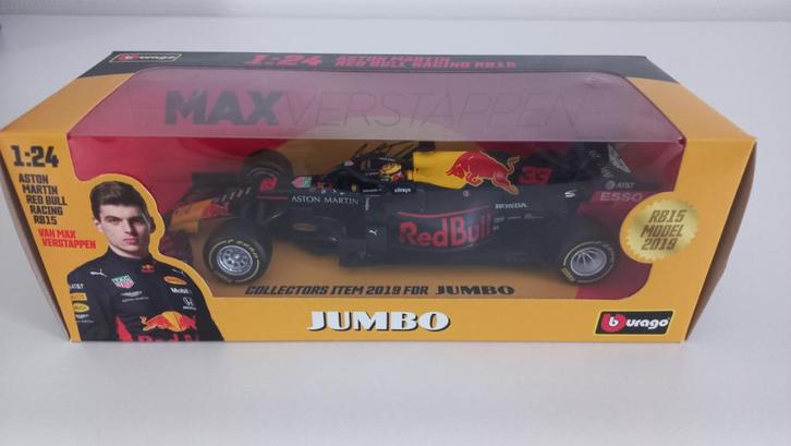 Max Verstappen raceauto 1:24, Hobby en Vrije tijd, Modelauto's | 1:24, Nieuw, Auto, Bburago, Ophalen