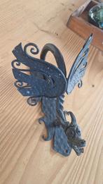 Antieke deurklopper draak smeedijzer. Amsterdamse brutalisme, Ophalen of Verzenden