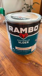 Rambo pantserlak whitewash 0777 ongeopend zijdeglans, Minder dan 5 liter, Ophalen of Verzenden, Nieuw, Verf