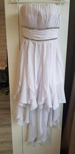 Witte Galajurk - Perfect voor de Kerst!, Kleding | Dames, Jurken, Wit, Ophalen of Verzenden, Zo goed als nieuw, Knielengte