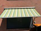 Zonnescherm met zwengel, Tuin en Terras, Zonneschermen, Ophalen, Gebruikt, 150 tot 300 cm, 250 cm tot 450 cm