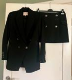 2 delige Zwarte set. JoshV, Josh V blazer en rokje, Kostuum of Pak, Zwart, Ophalen of Verzenden, Zo goed als nieuw