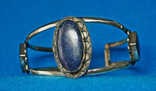 Armband - Zilver - Berber rond 1800 - Bodemvondst - 3, Sieraden, Tassen en Uiterlijk, Antieke sieraden, Armband, Zilver, Met edelsteen