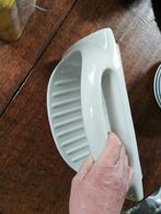 Grote Vintage inbouw zeepbak met handgreep / ophang handdoek, Ophalen of Verzenden, Zo goed als nieuw, Wit, Overige typen