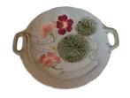 Antique Majolica Art Nouveau, Jugendstil Liberty schaal, Ophalen of Verzenden
