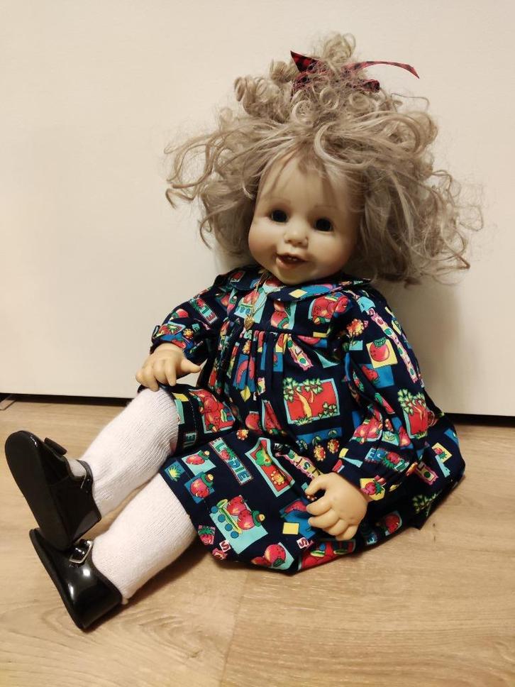 Zapf pop, Brigitte Leman, babypop, Verzamelen, Poppen, Zo goed als nieuw, Pop, Ophalen of Verzenden