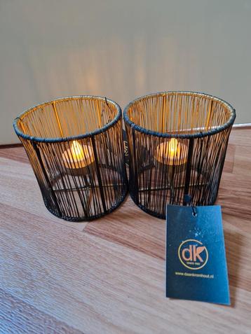 DK Waxinelichthouders - Set van 2 beschikbaar voor biedingen