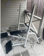 Krachtstation Squat Rack fitnessbank Biceps Training bench, Ophalen, Zo goed als nieuw, Benen, Overige typen