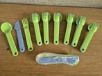 Tupperware bestekset to go 3-delig Groen-blauw NIEUW, Ophalen of Verzenden, Nieuw, Groen, Overige typen