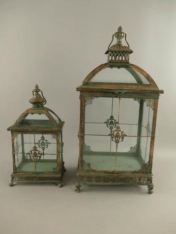(*)Lantaarn rustiek ijzerkleur Set/2 H.68/44cm

 beschikbaar voor biedingen