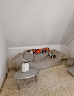 Loungepug lichtgrijs zitzakbank Bigbertha 250,- voor 75,-, Huis en Inrichting, Ophalen of Verzenden, Zo goed als nieuw, Grijs