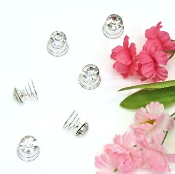 Zeer prachtige set van 6 strass curlies. beschikbaar voor biedingen