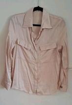 Satijnachtige, crème kleurige blouse, mt 40, Ophalen of Verzenden, Zo goed als nieuw, Maat 38/40 (M), Beige