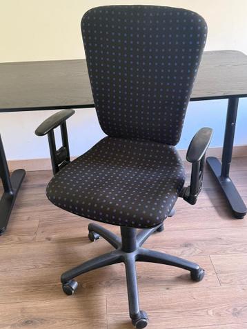 Zwart Bureau 160x80 - Bekant IKEA + bureaustoel - afbeelding 6