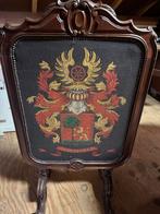 Antiek haardscherm met wapenschild, Antiek en Kunst, Ophalen of Verzenden
