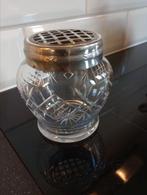antieke kristalen rozenbowl, Huis en Inrichting, Woonaccessoires | Vazen, Ophalen, Gebruikt, Overige kleuren, Glas
