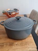 le crueset braadpan, Huis en Inrichting, Keuken | Potten en Pannen, Ophalen of Verzenden, Gebruikt, Gietijzer, Koekenpan of Braadpan