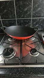 Wokpan nieuw!, Ophalen of Verzenden, Zo goed als nieuw, Gietijzer, Wok