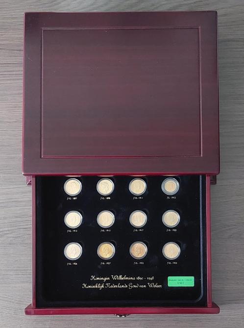 Compl. serie van 11 gouden tientjes 1897/1933 + vijfje 1912, Postzegels en Munten, Munten | Nederland, 10 gulden, Koningin Wilhelmina