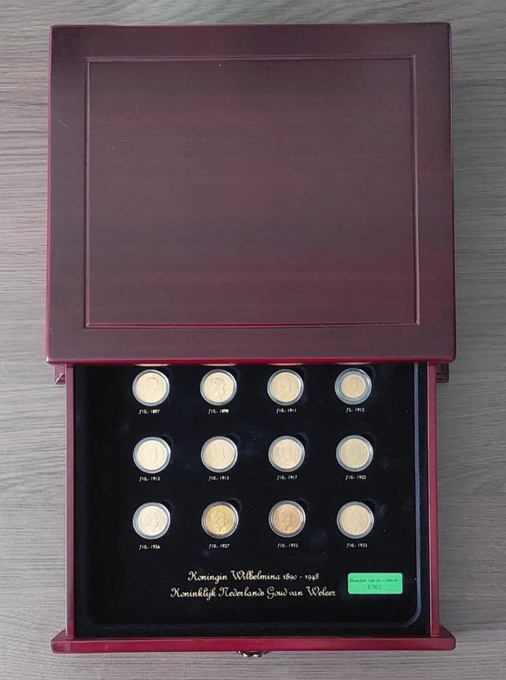 Compl. serie van 11 gouden tientjes 1897/1933 + vijfje 1912, Postzegels en Munten, Munten | Nederland, 10 gulden, Koningin Wilhelmina