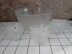 Vintage Franse Bowlset met 6 Glazen, Ophalen of Verzenden