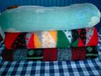 Wollen dekens jaren 60/70, vintage wollen dekens 3 stuks, Gebruikt, Ophalen