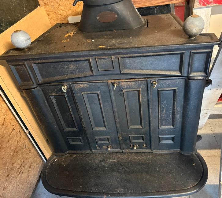 Ben Frenklin kachel, Huis en Inrichting, Kachels, Gebruikt, Vrijstaand, Allesbrander, Hout, Ophalen