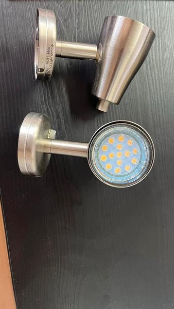 Opbouwspotjes 12V/10W RVS (Hymer) Wandlampen beschikbaar voor biedingen
