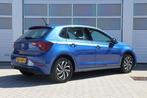 Volkswagen Polo 1.0 TSI 95pk Life | App Connect Navigatie |, Voorwielaandrijving, Stof, Gebruikt, Blauw