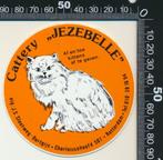 Sticker: Cattery Jezebelle - Rotterdam, Ophalen of Verzenden, Zo goed als nieuw, Dier en Natuur