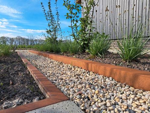 Cortenstaal artikelen plantenbak borderrand trap bloembak, Tuin en Terras, Bloembakken en Plantenbakken, Nieuw, Ophalen of Verzenden