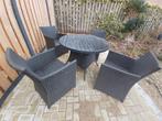Tuinset, Tuin en Terras, Tuinsets en Loungesets, Ophalen, 4 zitplaatsen, Zo goed als nieuw, Wicker