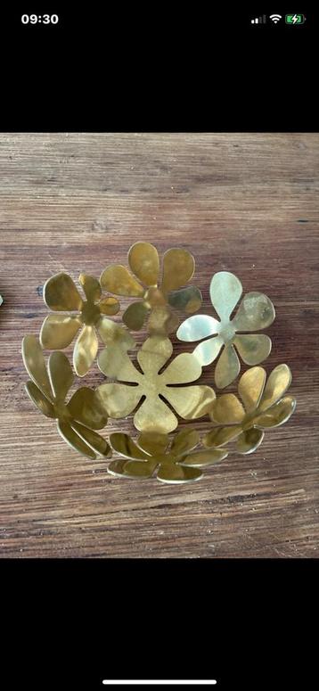 Bloemvormige Schaal - Gouden Decoratie ikea stockholm beschikbaar voor biedingen