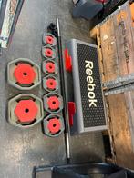 30 kg halter set incl step reebok gewichten, Ophalen, Gebruikt, Step, Reebok