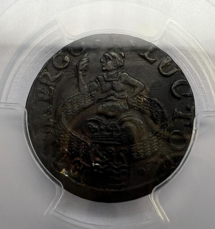 Zeeland Duit 1681. Prachtig en sterk uitgemunt, Postzegels en Munten, Munten | Nederland, Overige waardes, Vóór koninkrijk, Goud
