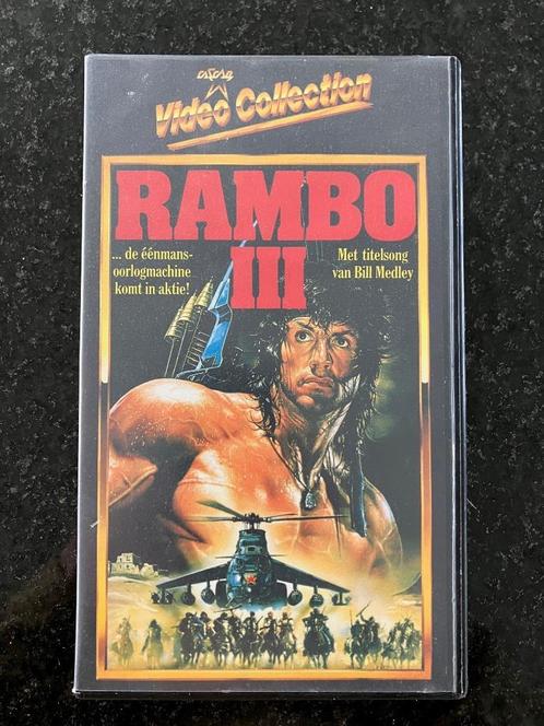 Rambo III met Sylvester Stallone | VHS videoband | 1988, Cd's en Dvd's, VHS | Film, Gebruikt, Actie en Avontuur, Alle leeftijden
