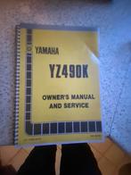 Yamaha yz490 owners manual, Ophalen of Verzenden, Yamaha