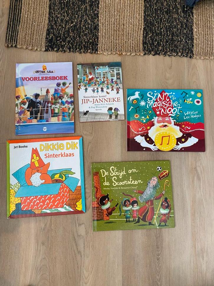Sinterklaas Boeken Collectie 5 boeken (4), Boeken, Kinderboeken | Jeugd | onder 10 jaar, Zo goed als nieuw, Sprookjes, Ophalen of Verzenden