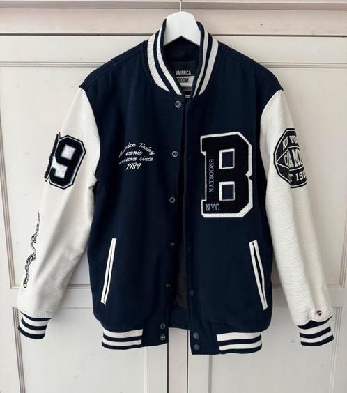 Dames/heren Bomberjack Varsity jacket America Today XS, Kleding | Heren, Jassen | Zomer, Zo goed als nieuw, Maat 46 (S) of kleiner