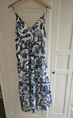 Blauw-witte lange jurk - H&M, Maat 38/40 (M), H&M, Blauw, Ophalen of Verzenden