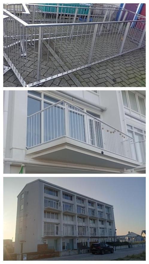 Restauratie balkon- hekwerken stralen laswzh JAP, Antiek en Kunst, Curiosa en Brocante, Ophalen