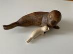 Goebel beeldje zeehond met jong, Verzamelen, Beelden en Beeldjes, Ophalen of Verzenden, Zo goed als nieuw, Dier