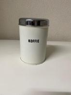Vintage emaillen voorraadbus koffie, Minder dan 50 cm, Gebruikt, Wit, Ophalen of Verzenden