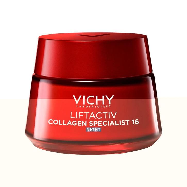 Vichy Liftactiv Collagen Specialist 16 Nachtcrème 50ml, Sieraden, Tassen en Uiterlijk, Uiterlijk | Gezichtsverzorging, Nieuw, Verzorging