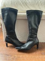 Zwarte hoge leren laarzen vintage, 39, Hoge laarzen, Tango, Zwart, Ophalen of Verzenden